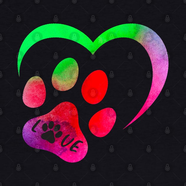 Heart paw dog icon. by RubyCollection